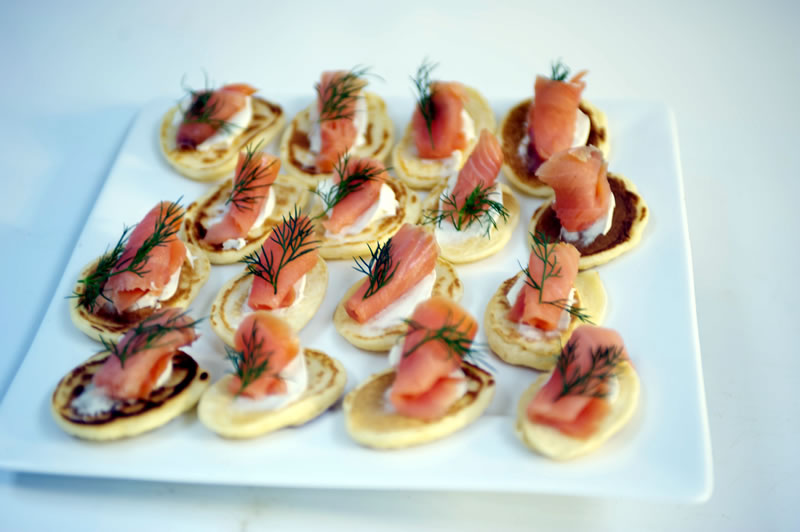 Smoked Salmon Blinis